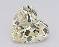 Trendy Of 1.02 CT Heart Shape Light Yellow Color VS2 Clarity Moissanite Diamond For Late Bloom
