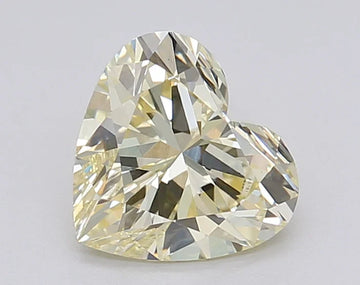Trendy Of 1.02 CT Heart Shape Light Yellow Color VS2 Clarity Moissanite Diamond For Late Bloom
