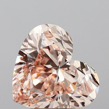Fine 2.12 CT Heart Shape Fancy Light Brownish Pink Color VVS2 Clarity Moissanite Diamond For Wedding Ring