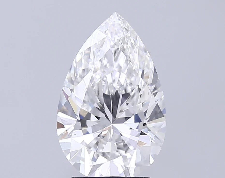 Latest 3.04 CT Pear Shape F Color VS1 Clarity Moissanite Diamond For One Tomorrow