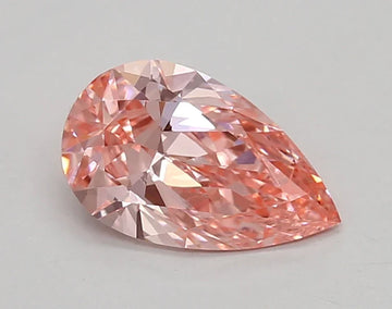 Luxurious 0.86 CT Pear Shape Fancy Vivid Pink Color VVS1 Clarity Moissanite Diamond For Deep Gold