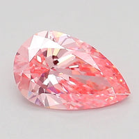 Luxury 0.92 CT Pear Shape Fancy Vivid Pink Color VS2 Clarity Moissanite Diamond For This Still