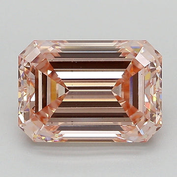 Stylish Of 2.76 CT Emerald Shape Fancy Intense Pink Color VS2 Clarity Lab Grown Diamond For The Still