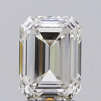 Luxury 3.02 CT Emerald Shape I Color VS1 Clarity Moissanite Diamond For Custom Ring