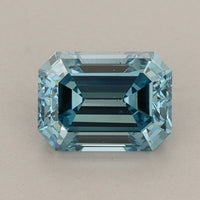 Experience Luxury Of 0.93 CT Emerald Shape Fancy Vivid Blue Color VS2 Clarity Lab Grown Diamond For New Song