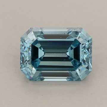 Experience Luxury Of 0.93 CT Emerald Shape Fancy Vivid Blue Color VS2 Clarity Lab Grown Diamond For New Song