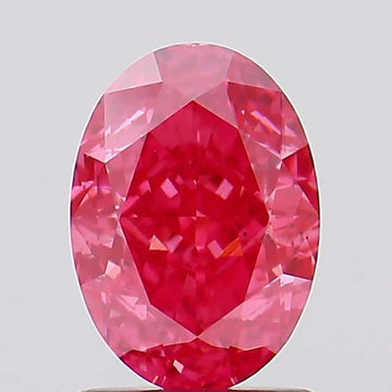 Latest Of 1.78 CT Oval Shape Fancy Vivid Pink Color VS2 Clarity Moissanite Diamond For Warm Shadows