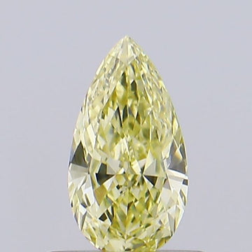 Gift 0.54 CT Pear Shape Fancy Intense Yellow  Color VVS1 Clarity Lab Grown Diamond For Found Time