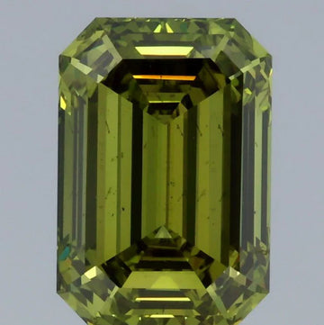 Designer Of 3.06 CT Emerald Shape Fancy Vivid Green Color VS2 Clarity Moissanite Diamond For One Wish