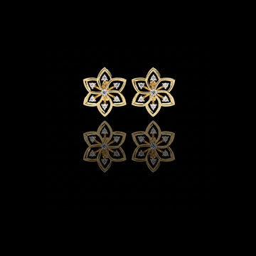 0.10 TCW Tiny Round Cut Lab grown Diamond Earrings for Women Sleek & Lightweight for Pierced Ears