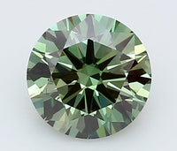 Timeless 1.50 CT Round Shape Fancy Vivid Green Color VS2 Clarity Moissanite Diamond For Wedding Ring