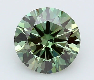 Timeless 1.50 CT Round Shape Fancy Vivid Green Color VS2 Clarity Moissanite Diamond For Wedding Ring