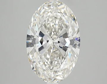 Shiny 3.02 CT Oval Shape H Color VVS2 Clarity Moissanite Diamond For Custom Ring