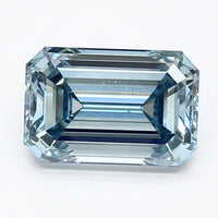 Timeless Of 1.57 CT Emerald Shape Fancy Intense Blue Color VS2 Clarity Lab Grown Diamond For Lost Hours