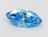 Timeless Of 2.01 CT Marquise Shape Fancy Vivid Blue Color VS2 Clarity Lab Grown Diamond For The Wait