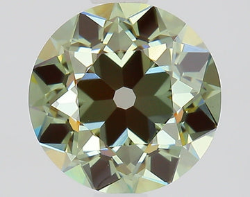 Unique Fancy Intense Greenish Green Color VS1 Clarity 1.56 CT Antique Shape Moissanite Diamond For Custom Ring