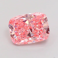 Sparkling 3.03 CT Cushion Shape Fancy Vivid Pink Color VS2 Clarity Moissanite Diamond For Engagement Ring