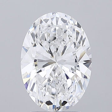 Trendy 3.03 CT Oval Shape D Color VS1 Clarity Lab Grown Diamond For Special Occasion Ring