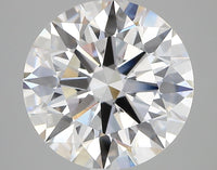 Experience Luxury 5.13 CT Round Shape D Color VS1 Clarity Moissanite Diamond For Wedding Ring