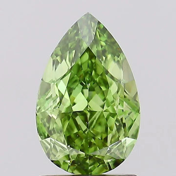 Luxury 1.57 CT Pear Shape Fancy Vivid Green Color VS1 Clarity Moissanite Diamond For Wedding Ring