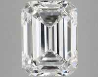 Luxury 5.08 CT Emerald Shape D Color VS1 Clarity Moissanite Diamond For Soft Truth