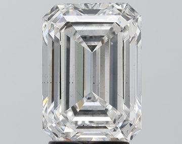 Timeless 3.50 CT Emerald Shape F Color SI1 Clarity Lab grown Diamond For Anniversary Ring