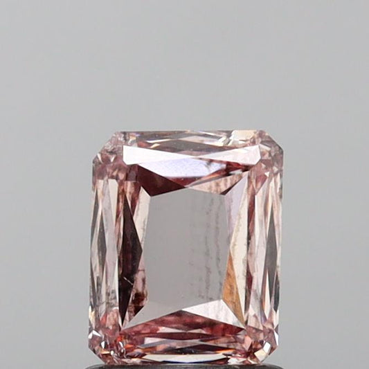 Vintage 1.02 CT Rose Cut Shape Fancy Brownish Pink Color SI2 Clarity Moissanite Diamond For Propose Ring
