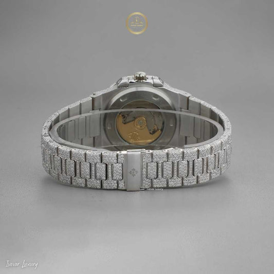 Iced Out Luxury Watch with Lab Grown Diamonds Ivevar Elegance