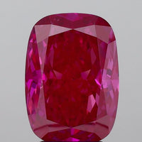 Brilliant 3.19 CT Cushion Shape Fancy Vivid Pink Color VS1 Clarity Moissanite Diamond For Cocktail Ring