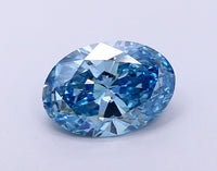 Unique Of 2.28 CT Oval Shape Fancy Vivid Blue Color VS2 Clarity Lab Grown Diamond For Deep Ease