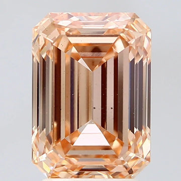 Brilliant Of 3.70 CT Emerald Shape Fancy Light Yellowish Brown Color VS2 Clarity Moissanite Diamond For Her Way
