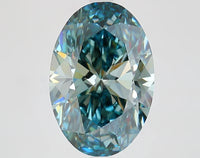 Timeless 4.38 CT Oval Shape Fancy Vivid Blue Color VS1 Clarity Moissanite Diamond For Wedding Ring
