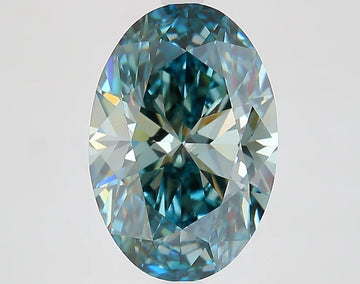 Timeless 4.38 CT Oval Shape Fancy Vivid Blue Color VS1 Clarity Moissanite Diamond For Wedding Ring
