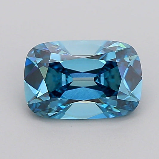Premium Antique Shape Fancy Vivid Blue Color 1.66 CT VS1 Clarity Moissanite Diamond For Her Ring