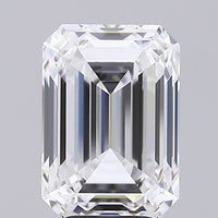 Bold Beauty 5.37 CT Emerald Shape D Color VVS2 Clarity Lab grown Diamond For Party Ring