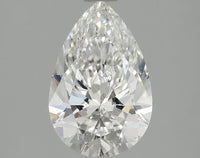 Minimalist 1.54 CT Pear Shape F Color VS2 Clarity Moissanite Diamond For Gold Light
