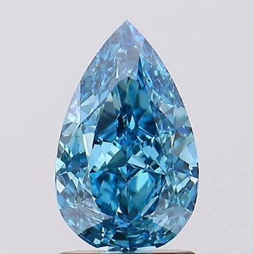 Minimalist 1.54 CT Pear Shape Fancy Vivid Blue Color VS1 Clarity Moissanite Diamond For Kind Hours