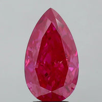 Minimalist 4.01 CT Pear Shape Fancy Vivid Pink Color VS1 Clarity Moissanite Diamond For Custom Ring