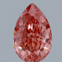 Shiny Pear Cut 1.01ct Fancy Vivid Pink VS2 Clarity Moissanite Diamond for Wedding ring