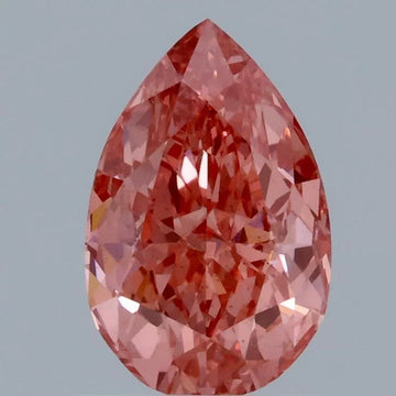 Shiny Pear Cut 1.01ct Fancy Vivid Pink VS2 Clarity Moissanite Diamond for Wedding ring