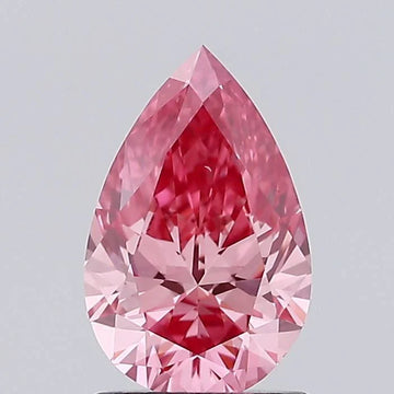 Trendy Pear Shape 1.05ct Fancy Vivid Pink VS1 Clarity Moissanite Diamond for Anniversary Ring
