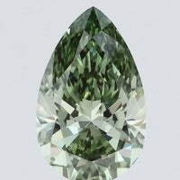 Latest Pear Shape 2.86ct Fancy Vivid Green VS1 Clarity Moissanite Diamond for Someone Special Ring