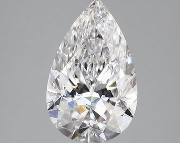 Beautiful 3.17 CT Pear Shape D Color VS1 Clarity Moissanite Diamond For Birthday Ring