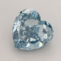 Beautiful Of 1.50 CT Heart Shape Fancy Vivid Blue Color VS2 Clarity Moissanite Diamond For Faint Echo