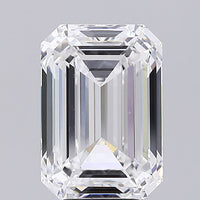 Experience Luxury 7.06 CT Emerald Shape D Color VS1 Clarity Lab grown Diamond For Wedding Ring