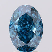 Latest Of 2.44 CT Oval Shape Fancy Vivid Blue Color VS2 Clarity Lab Grown Diamond For Full Grace