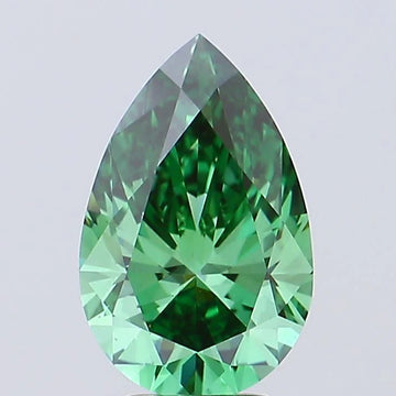 Beautiful 4.03 CT Pear Shape Fancy Vivid Green Color VS1 Clarity Moissanite Diamond For Custom Ring