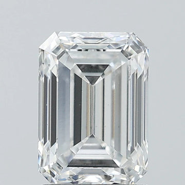 Timeless Of 2.03 CT Emerald Shape D Color VS1 Clarity Moissanite Diamond For First Rain