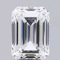 Bold Beauty 5.37 CT Emerald Shape D Color VVS2 Clarity Moissanite Diamond For Party Ring