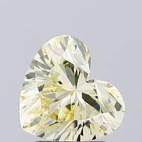 Latest Of 1.82 CT Heart Shape Fancy Yellow Color VS2 Clarity Lab Grown Diamond For Only Always